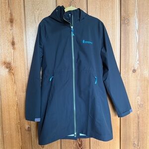 Cotopaxi Cielo Rain Trench Women’s Medium Black Rain Jacket